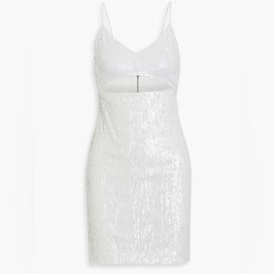 Alice and Olivia Valli cut out sequin dress